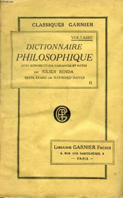 Dictionnaire philosophique, tome 2 par  Voltaire