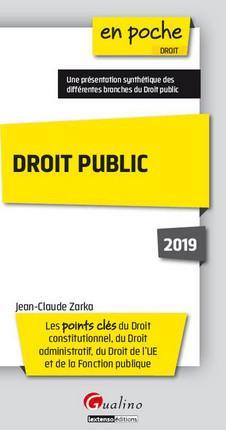 Droit public 2019 par Jean-Claude Zarka