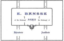 E. Bansse: Bijouterie, Joaillerie par E Bansse