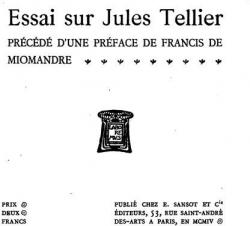 Essai sur Jules Tellier par Georges Jean-Aubry
