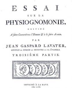 Essai sur la physiognomonie, destin  faire connotre l'homme et  le faire aimer. Partie 3 par Johann Caspar Lavater