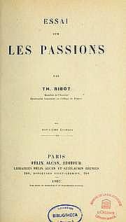 Essai sur les passions, par Th. Ribot par Thodule-Armand Ribot