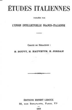 tudes italiennes, tome 1 par Henri Hauvette