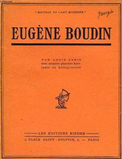 Eugne Boudin - Matres de l'Art Moderne par Louis Cario