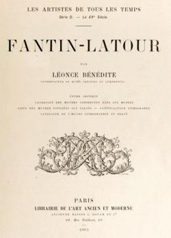 Les artistes de tous les temps : Fantin-Latour par Lonce Bndite