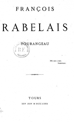 Franois Rabelais, Tourangeau  par Franois Fertiault