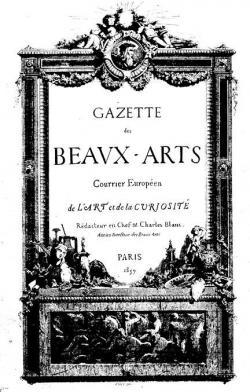 Gazette des beaux-arts, 1859, tome 1 : Courrier Europen de l'Art et de la Curiosit par Gazette des Beaux-Arts