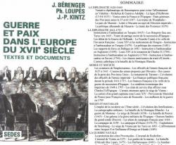 Guerre et paix dans l'Europe du XVIIe sicle, tome 3 par Jean Brenger
