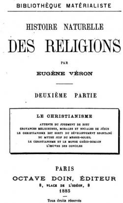 Histoire Naturelle des Religions - Deuxime partie par Eugne Vron