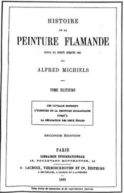 Histoire de la peinture flamande depuis ses dbuts jusqu'en 1864, tome 8 par Alfred Michiels