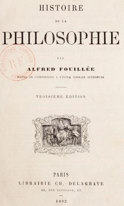 Histoire de la Philosophie par Alfred J.E. Fouille