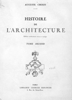 Histoire de l'architecture, tome 2 par Auguste Choisy