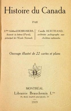 Histoire du Canada par Adlard Desrosiers