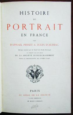 Histoire du Portrait en France par Raphael Pinset