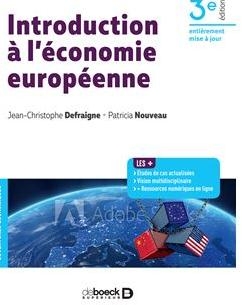 Introduction  l'conomie europenne par Jean-Christophe Defraigne
