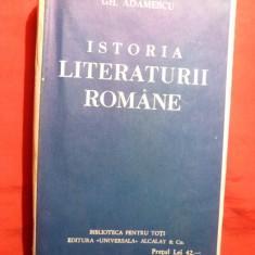 Istoria literaturii romne par Gheorghe Adamescu