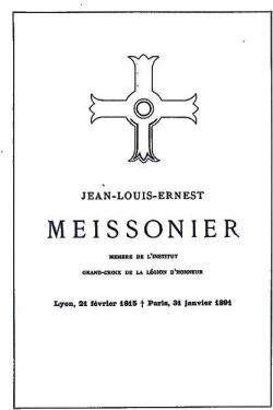 Jean-Louis-Ernest Meissonier (Lyon 21 fevrier 1815 - Paris 31 janvier 1891) par Henri Delaborde