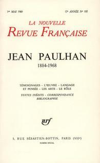 La nouvelle revue franaise, n197 : Jean Paulhan 1884-1964 par  La Nouvelle Revue Franaise