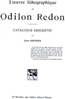 L'oeuvre lithographique de Odilon Redon par Jules Destrée