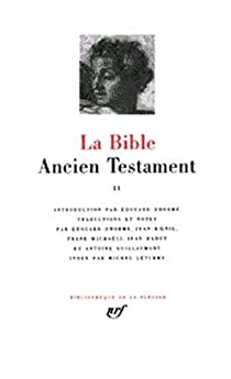 La Bible : Ancien Testament, tome II par douard Dhorme