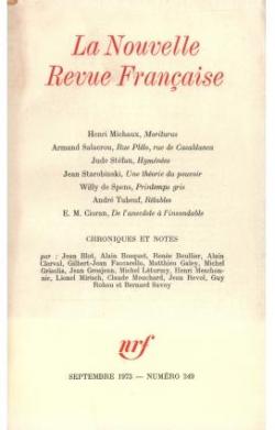 La Nouvelle Revue Franaise, n249 par  La Nouvelle Revue Franaise