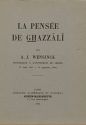 La Pensée de Ghazzali, par A. J. Wensinck par Arent Jan Wensinck