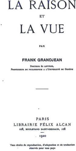 La Raison et la Vue par Frank Grandjean