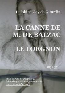 La canne de M. de Balzac - Le lorgnon par Delphine de Girardin