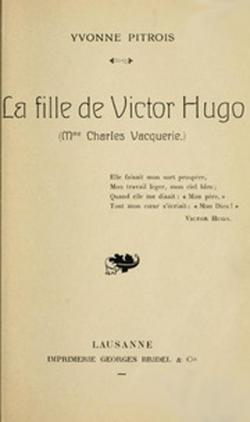 La fille de Victor Hugo par Yvonne Pitrois