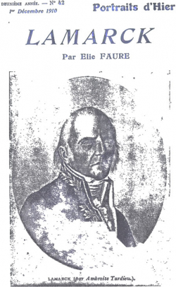 Lamarck - Portrait d'hier par lie Faure