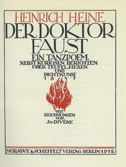 Le Docteur Faust, un pome  danser par Heinrich Heine