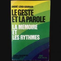 Le Geste et la Parole, tome 2 : La Mmoire et les Rythmes par Andr Leroi-Gourhan