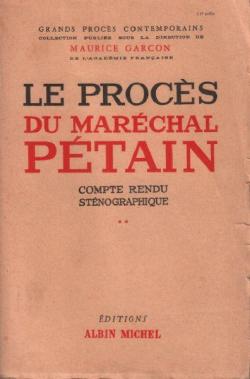 Le Procs du Marchal Ptain par Maurice Garon