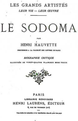 Les Grands Artistes : Le Sodoma par Henri Hauvette