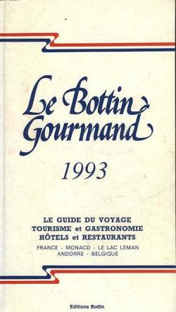 Le bottin gourmand 1993 par Guide Michelin