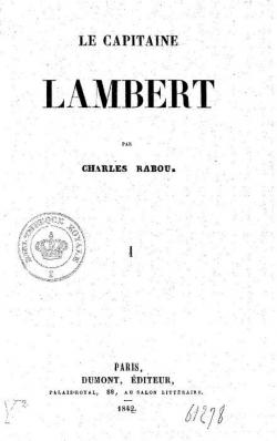 Le capitaine Lambert  par Charles Rabou
