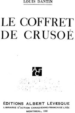 Le coffret de Cruso par Louis Dantin