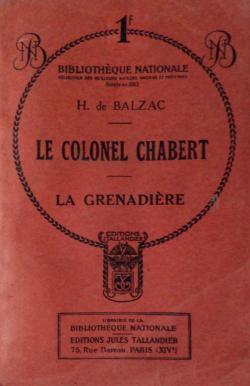 Le Colonel Chabert par Honor de Balzac