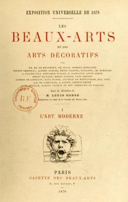 Les Beaux-Arts et les Arts Dcoratifs, tome 1 : L'Art Moderne par Louis Gonse