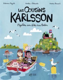 Les cousins Karlsson, tome 1 : Mystre sur l'le aux Grbes (BD) par Katarina Mazetti