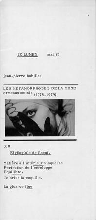 Les Mtamorphoses de la muse par Jean-Pierre Bobillot