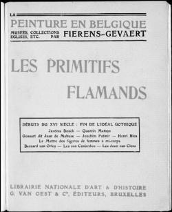 Les primitifs flamands, tome 3 par Hippolyte Fierens-Gevaert