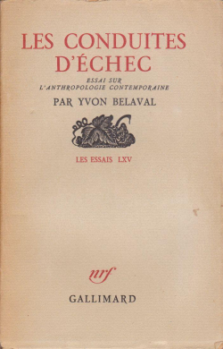 Les conduites d'checs par Yvon Belaval