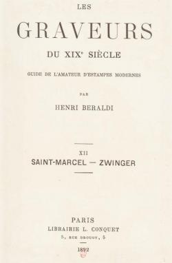 Les graveurs du XIXe sicle, tome 12 par Henri Braldi