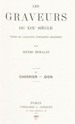 Les graveurs du XIXe sicle, tome 5 par Henri Braldi