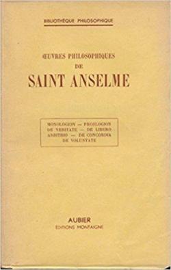 Les oeuvres philosophiques de St Anselme par Anselme de Cantorbery