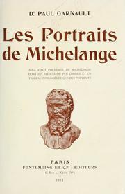 Les Portraits de Michelange par Paul Garnault