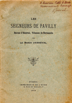 Les seigneurs de Pavilly par Adrien Bzuel Le Roux d'Esneval