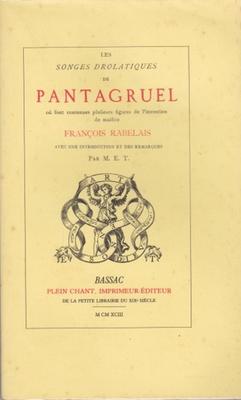 Les songes drolatiques de Pantagruel par Franois Rabelais