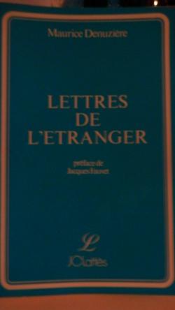 Lettres de l'tranger par Maurice Denuzire
